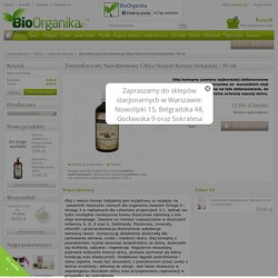 Zimnotłoczony Nierafinowany Olej z Nasion Konopi Indyjskiej - 50 ml - Kosmetyki Naturalne BioOrganika.pl - Piękno tkwi w naturze!
