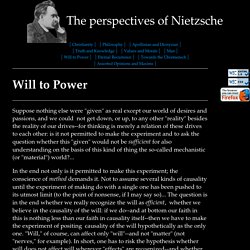 Nietzsche Quotes: Will to Power