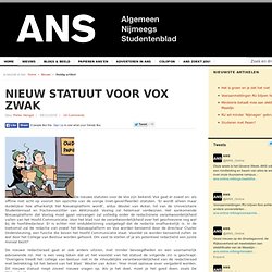09 nov 2010 - Nieuw statuut voor Vox zwak - URL transfered during website upgrade