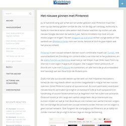 Het nieuwe pinnen met Pinterest