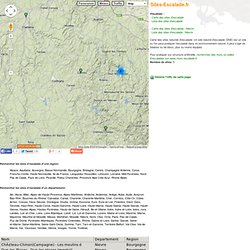 Nievre - Carte des sites d'escalade. Vos sites d'escalade avec Sites-Escalade.fr