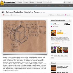 Nifty Salvaged Pocket-Bag (Satchel) or Purse