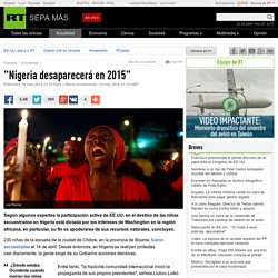 "Nigeria desaparecerá en 2015"