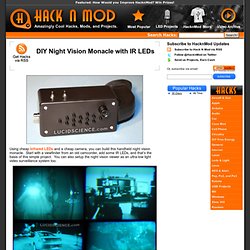 DIY Night Vision Monacle with IR LEDs
