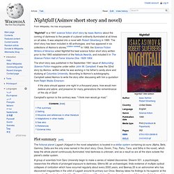 Nightfall (Asimov short story and novel)