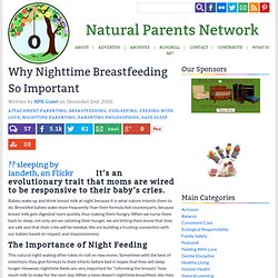 Why Nighttime Breastfeeding So Important