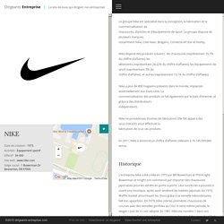 NIKE - Dirigeants Entreprise