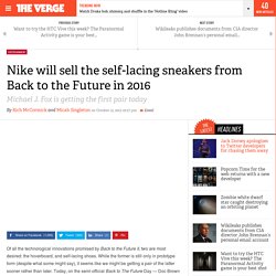 Nike will sell the self-lacing sneakers from Back to the Future in 2016