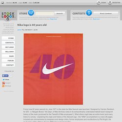 Nike logo is 40 years old