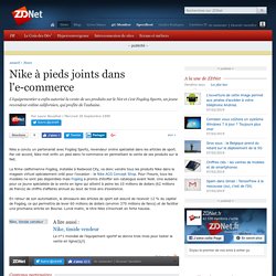 Nike à pieds joints dans l'e-commerce
