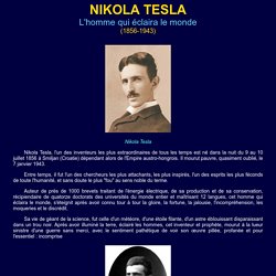 Nikola Tesla Énergie Libre ou Point Zéro