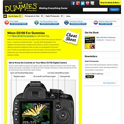 Nikon D3100 For Dummies Cheat Sheet