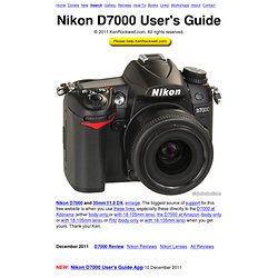 Nikon D7000 User's Guide