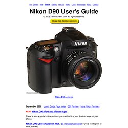 Nikon D90 User's Guide