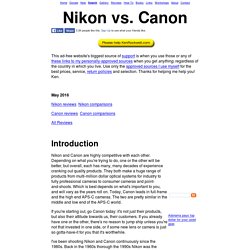 Nikon vs. Canon