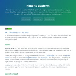 nimbits platform by bsautner