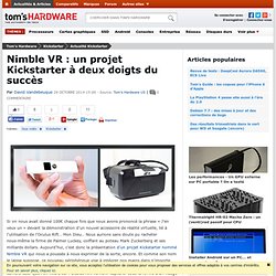 Nimble VR : un projet Kickstarter à deux doigts du succès