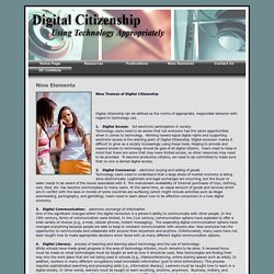 Nine Themes of Digital Citizenship