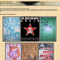 Nine Inch Nails Tour Show Posters