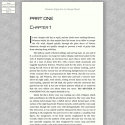 Nineteen Eighty-four, by George Orwell : chapter1.1