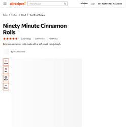 Ninety Minute Cinnamon Rolls Recipe
