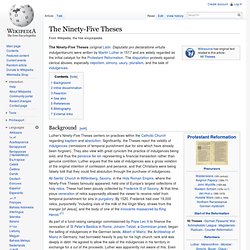 The Ninety-Five Theses