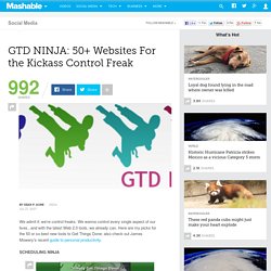 GTD NINJA: 50+ Websites For the Kickass Control Freak