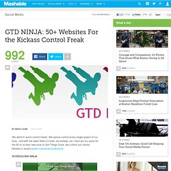 GTD NINJA: 50+ Websites For the Kickass Control Freak