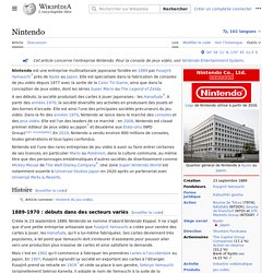 Nintendo Wikipedia