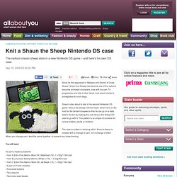 Knit a Shaun the Sheep Nintendo DS case