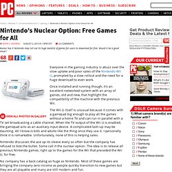 Nintendo's Nuclear Option: Free Games for All