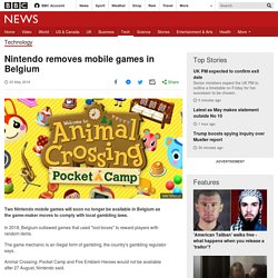 Nintendo removes mobile games in Belgium