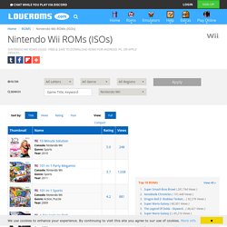 Nintendo Wii ROMs (ISOs) - Free & Safe Downloads!