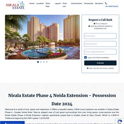 Nirala Estate Phase 4 - Noida Extension - New Price List