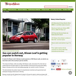 Gas cars watch out, Nissan Leaf is getting popular in Norway