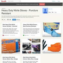 Heavy Duty Nitrile Gloves - Puncture Resistant