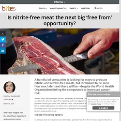 Is nitrite-free meat the next big ‘free from’ opportunity?