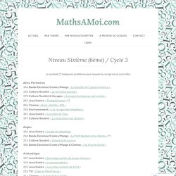 Niveau Cycle 3/Sixième (6ème) – MathsAMoi.com