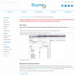 Mise à niveau du firmware du Thymio II
