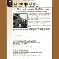 Nixon Tapes and Transcripts