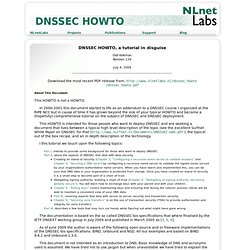 DNSSEC HOWTO