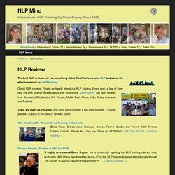 NLP Review of NLP Training Course Seminar