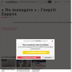 Zappos : coup de tatanes sur le management