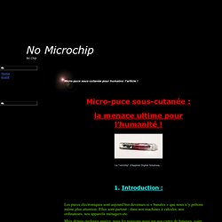 No Microchip - No Chip