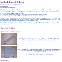 No-Roll Slip Selvage