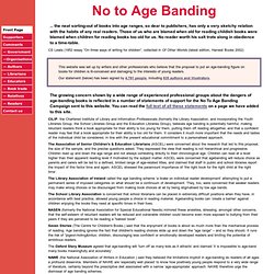No to Age Banding