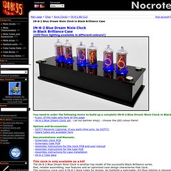 Nocrotec Shop - IN-8-2 Blue Dream Nixie Clock in Black Brilliance Case