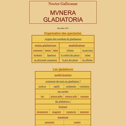 Noctes Gallicanae - Munera gladiatoria