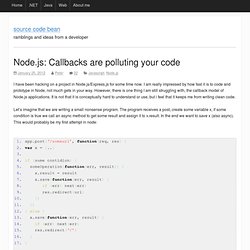 Callbacks are polluting your code