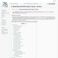 2-Node Red Hat KVM Cluster Tutorial - Archive - AN!Wiki